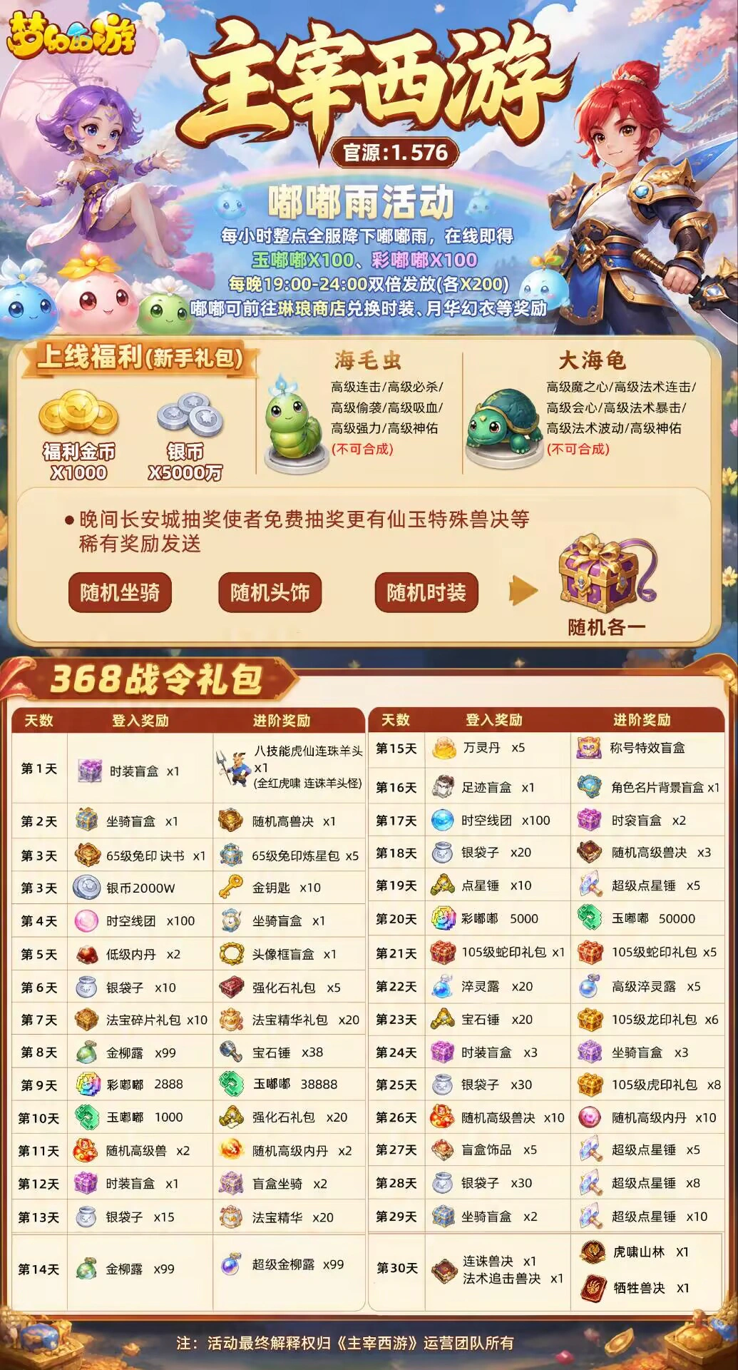 主宰西游游戏详情福利 1